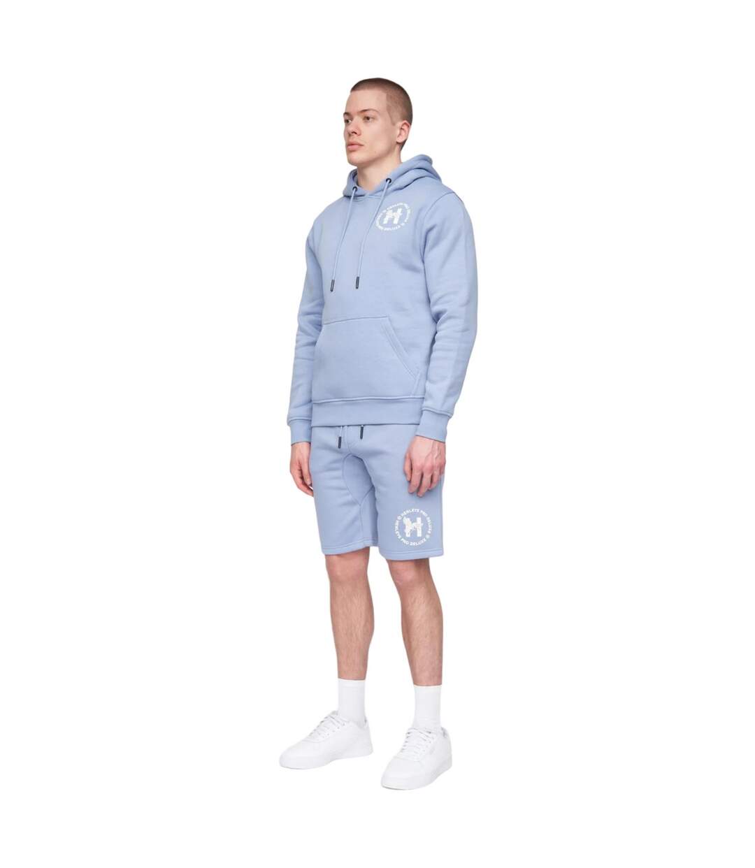 Sweat à capuche metafone homme bleu acier Henleys-3