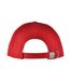 Nutshell Adults Unisex LA Cotton Baseball Cap (Red) - UTRW5440