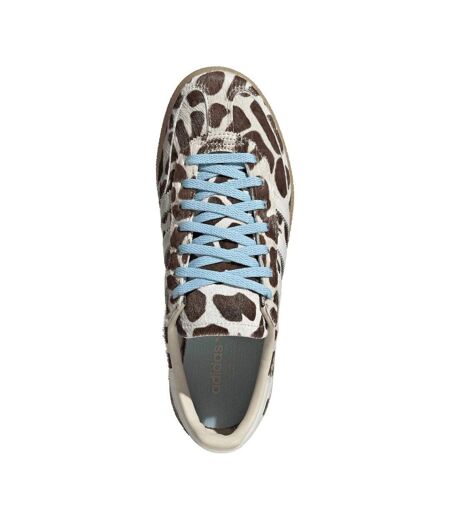 Baskets Handball Spezial Femme Blanc Marron Adidas