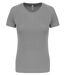 T-shirt sport - Running - Femme - PA439 - gris clair