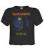 Womens/ladies Fear Of The Dark Iron Maiden Crop Top Charcoal Amplified-1