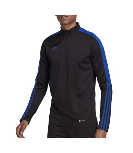 Haut d'entrainement Noir/Bleu Homme Adidas Tiro - 3XL