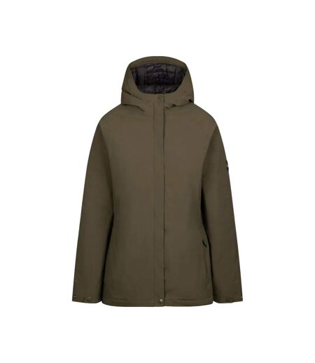 Womens/ladies carlotta raincoat dark vine Trespass