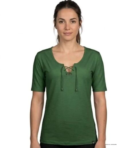 Tee-shirt femme MAYFLOWER DAMOCLES4 kaki : l'élégance des manches 3/4