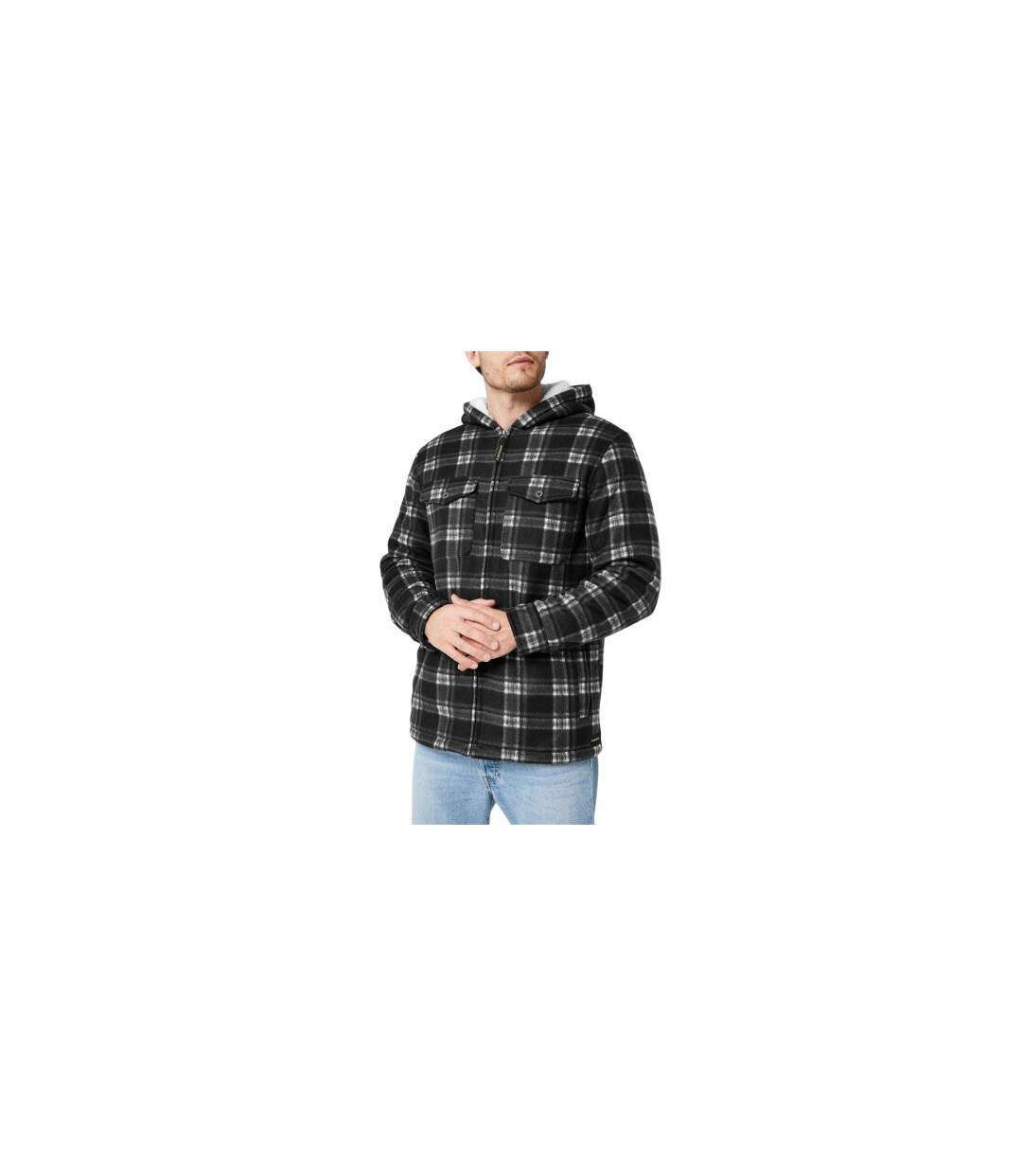 Mens Heavy Duty Full Zip Hoodie Black Dunlop-1