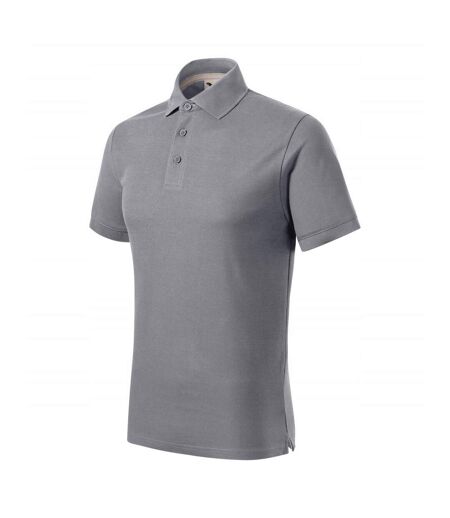 Polo Prime Homme Gris Argenté Malfini