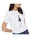 T-Shirt blanc femme jdy michigan life-1
