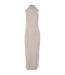 Robe Longue Motif/style Tricoté Femme Beige Urban Classics-1