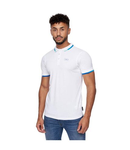 Polo chemfort homme blanc Crosshatch