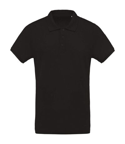 Kariban Mens Organic Pique Polo Shirt (Black) - UTPC2985