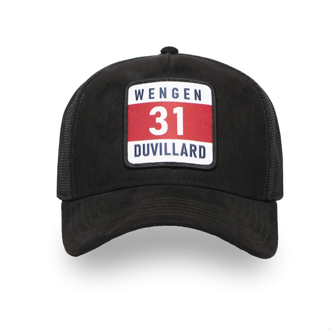 Casquette Trucker premium avec filet Suédine Dossard Duvillard-1