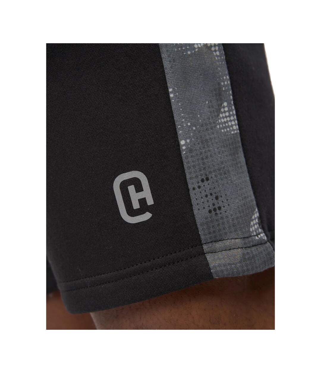 Mens Branton Shorts Black Crosshatch-4
