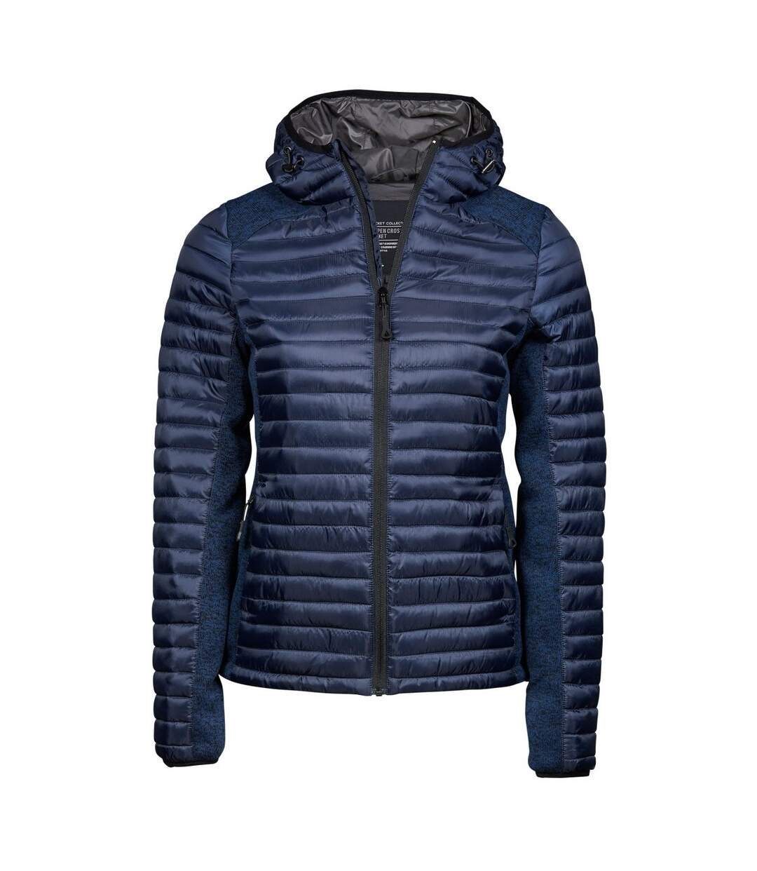Womens/ladies Aspen Crossover Jacket Navy Navy Melange Tee Jays-1