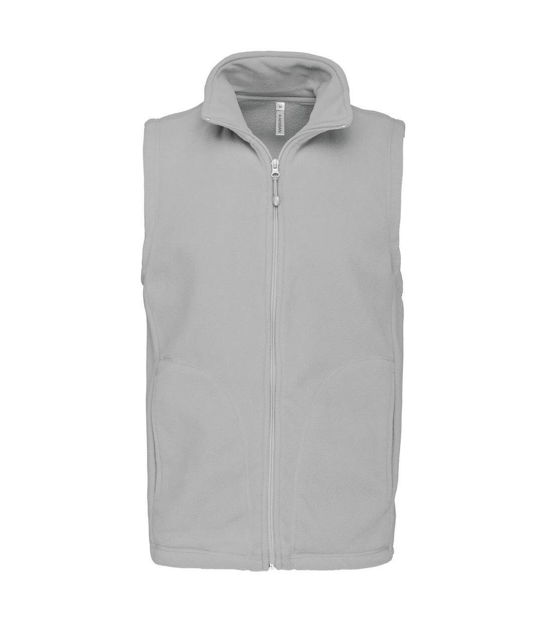 Gilet sans manches micro polaire homme - K913 - gris snow-1