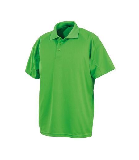 Spiro Impact Mens Performance Aircool Polo T-Shirt (Lime)