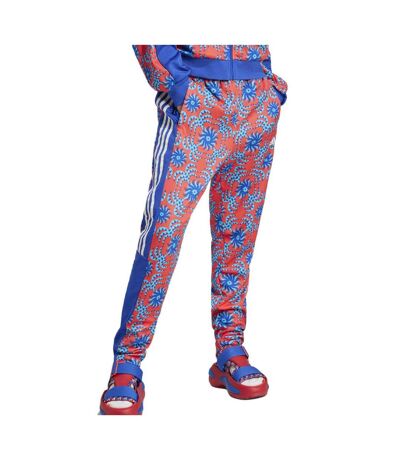 Pantalon de survêtement bleu/rouge femme adidas farm tiro - l