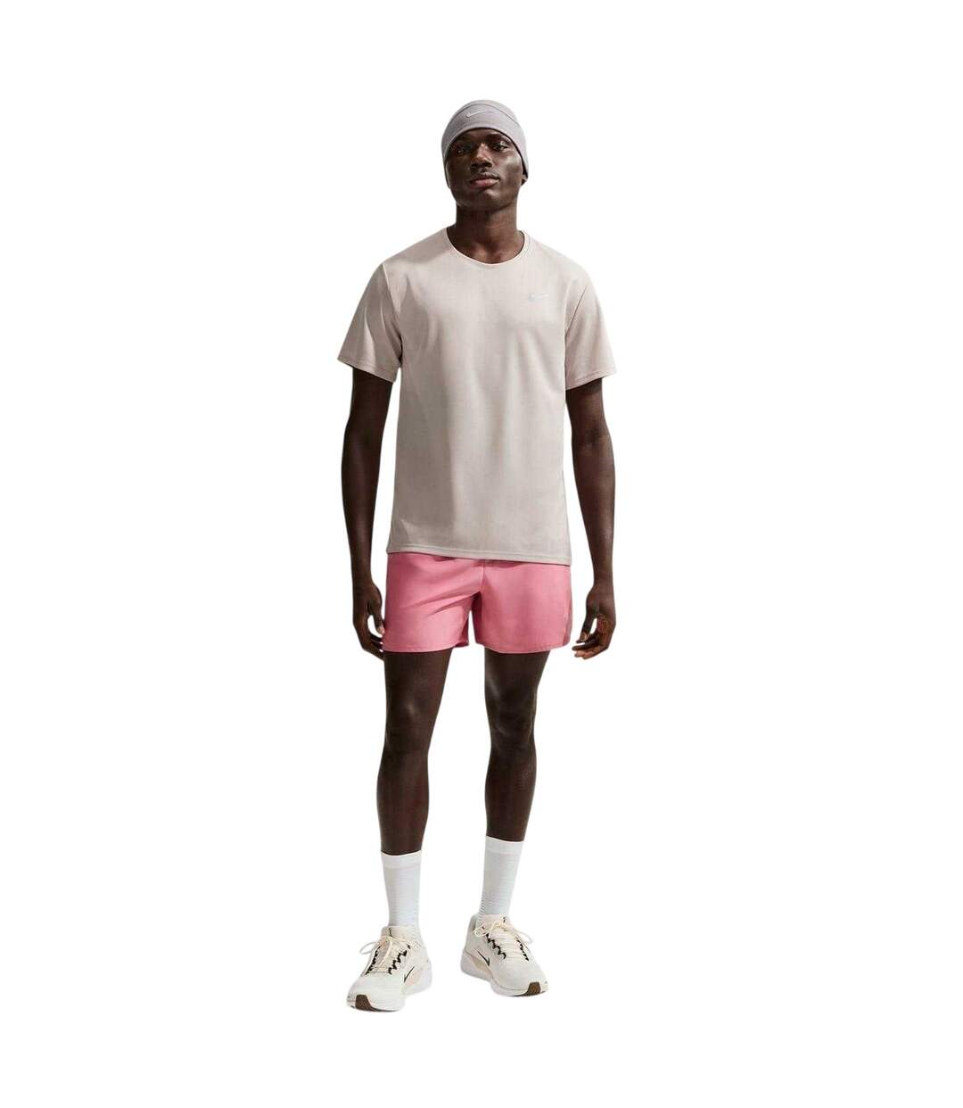 T-shirt Motif/style Swoosh Miler Homme Anthracite Nike-4