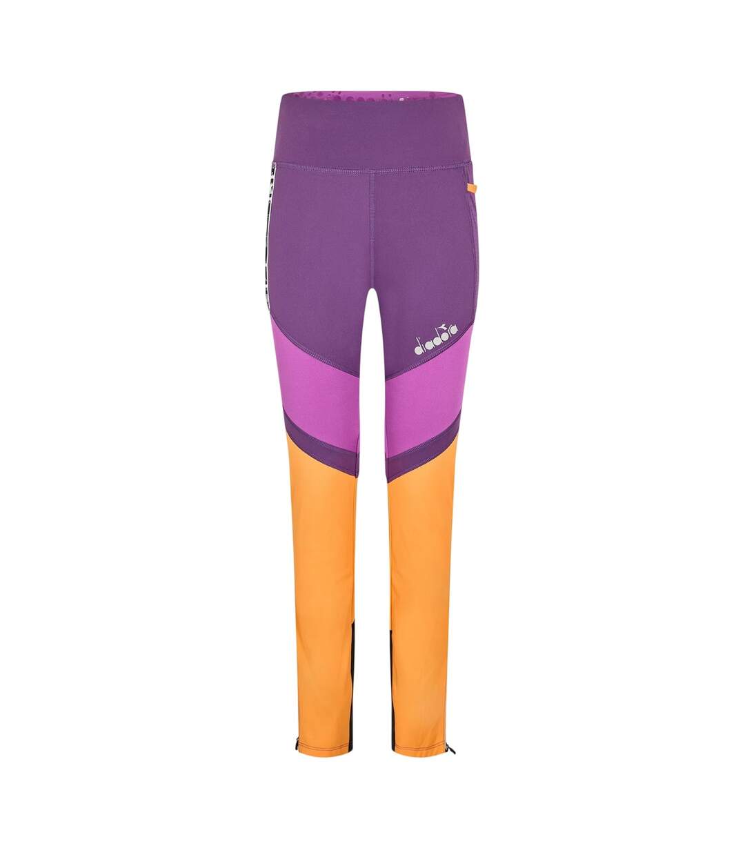 Womens/ladies Athletic Running Tights Multicoloured Diadora-1
