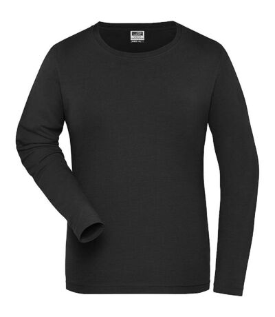 T-shirt workwear BIO manches longues - Femme - JN1803 - noir