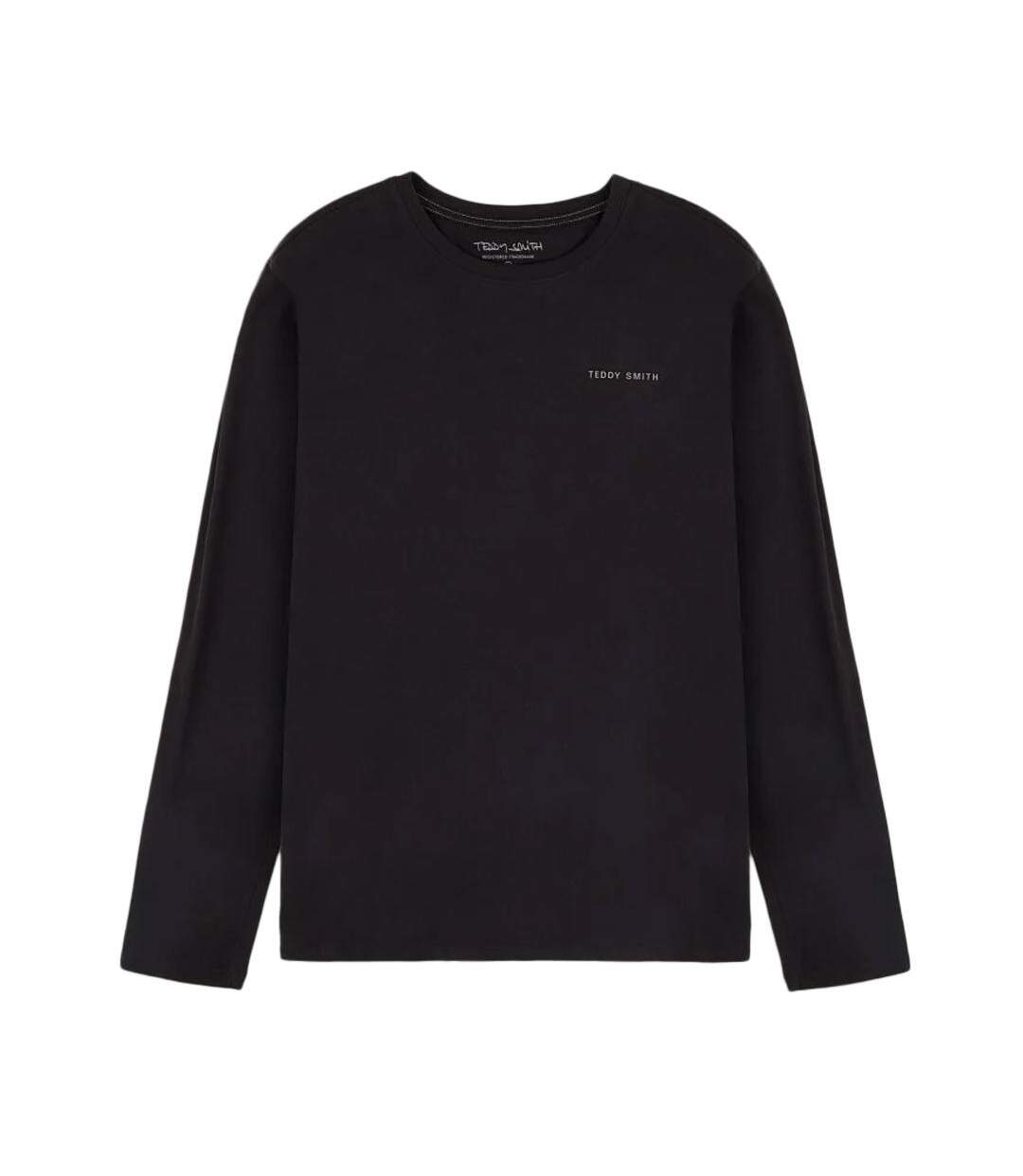 T-shirt manches longues noir homme teddy smith 11017085d - l-1
