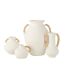 Vase Déco Léo 36cm Blanc & Naturel-2