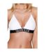 Haut De Maillot De Bain Motif/style Deux Tons Femme Blanc Calvin Klein-3