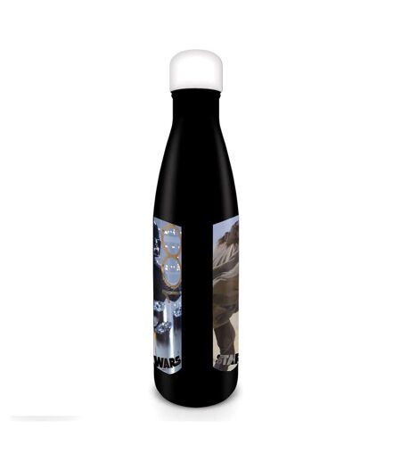 Star Wars Stamp Metal Water Bottle (Black/Blue/Brown) (One Size) - UTPM6905