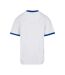 T-shirt Motif/style Ringer Homme Blanc Bleu Roi Urban Classics-2