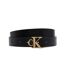 Ceinture noires femme calvin klein jeans monogram placque buc - t 75-1