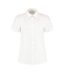 Womens/ladies workforce short-sleeved shirt white Kustom Kit-1