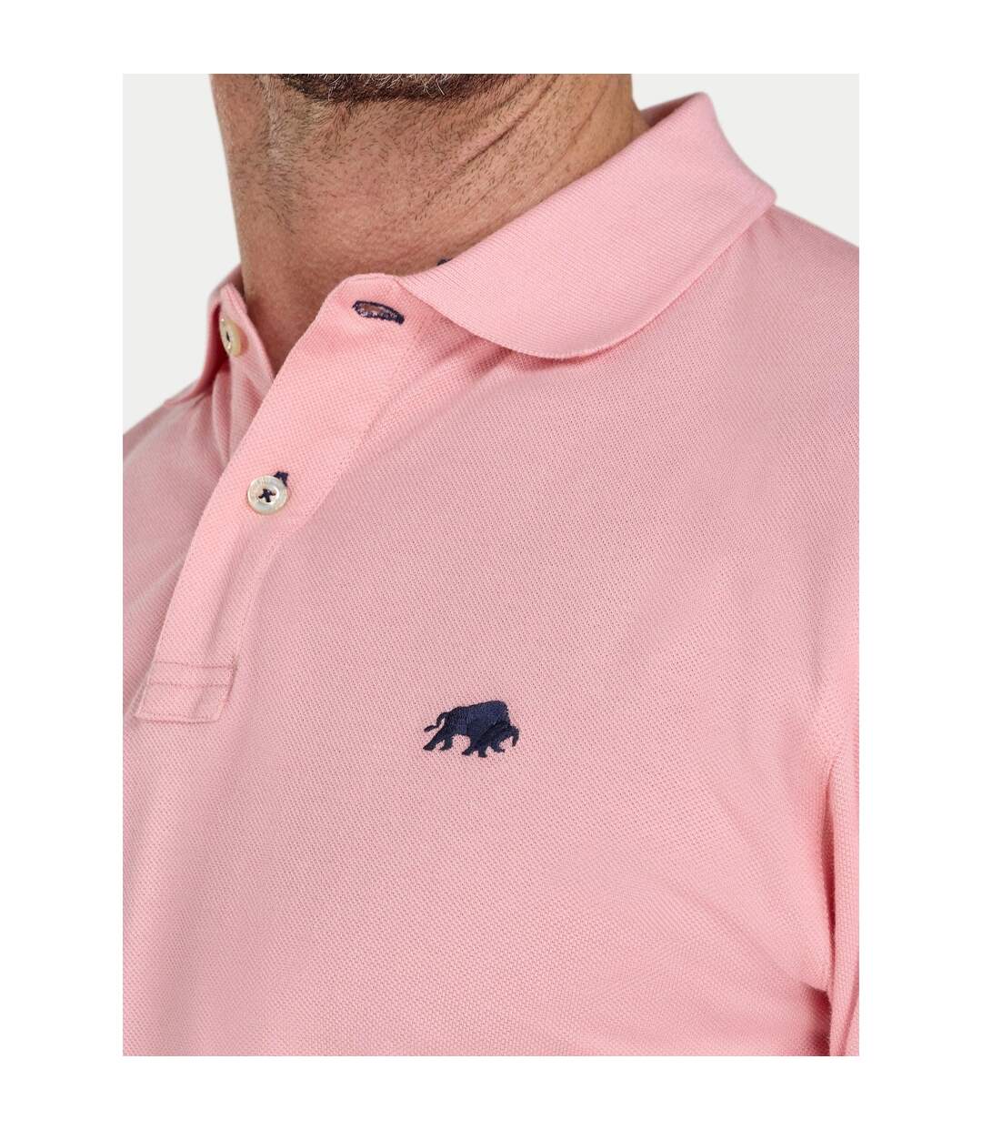 Polo Classic Homme Rose Clair Raging Bull-4