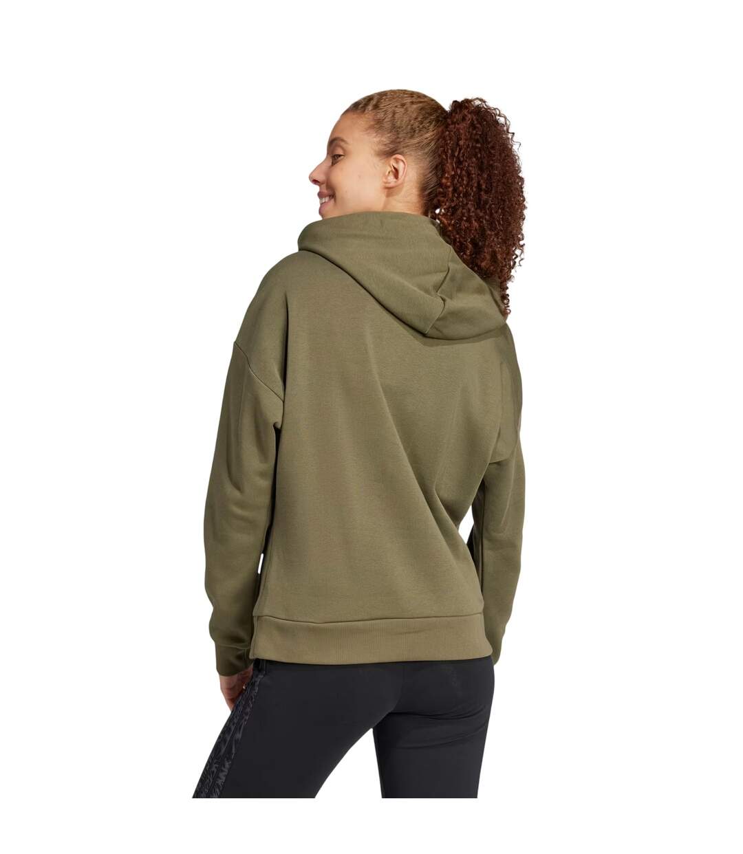 Sweat À Capuche Avec Cordons Femme Kaki Adidas-3