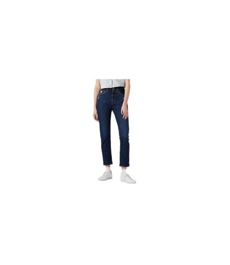 Womens/ladies Cotton Denim Skinny Jeans Dark Blue Levis