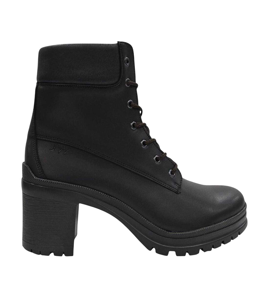 Womens/ladies Fada Leather High Heel Ankle Boots Dark Brown Jack Wills-1