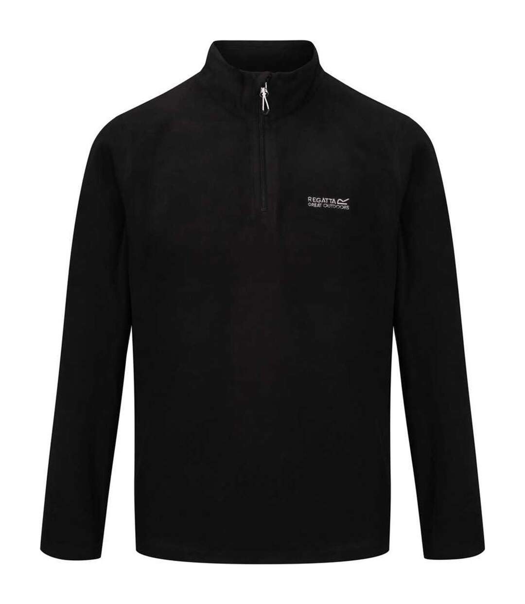 Regatta Great Outdoors Mens Thompson Half Zip Fleece Top (Black) - UTRG1390-1