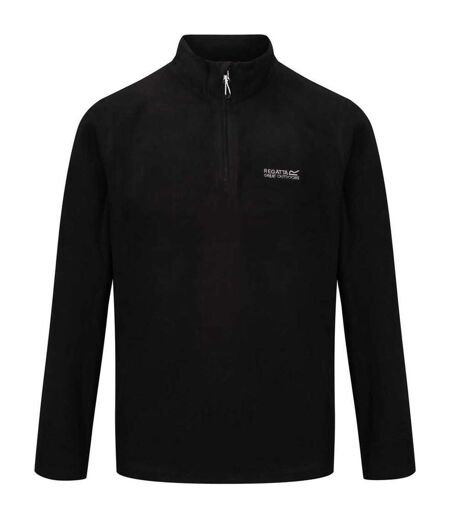 Regatta Great Outdoors Mens Thompson Half Zip Fleece Top (Black) - UTRG1390