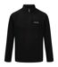 Regatta Great Outdoors Mens Thompson Half Zip Fleece Top (Black) - UTRG1390-1