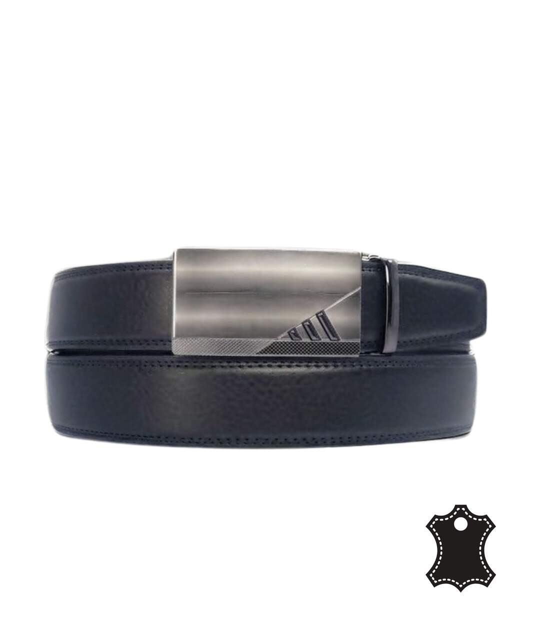Ceinture homme cuir noir - Boucle automatique - Sophistication et confort-1
