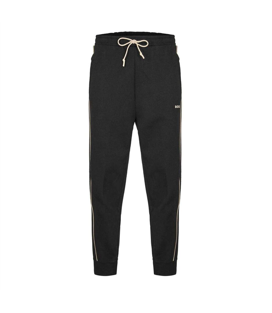 Mens Hadiko 1 Fleece Joggers Black Boss-2