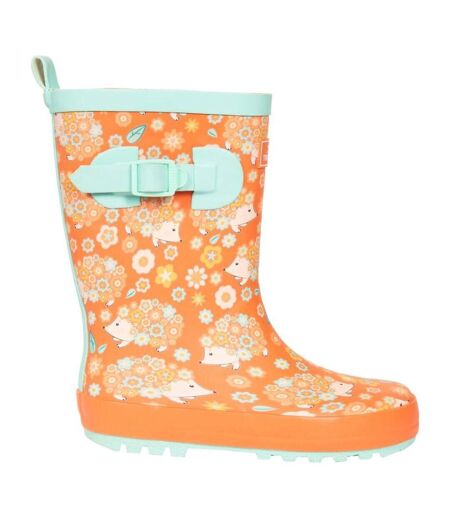 Trespass - Bottes de pluie PUDDLE - Enfant (Orange/bleu pâle) - UTTP5427