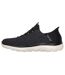 Mens Summits Key Pace Mesh Slip-in Flat Trainers Black Skechers-2