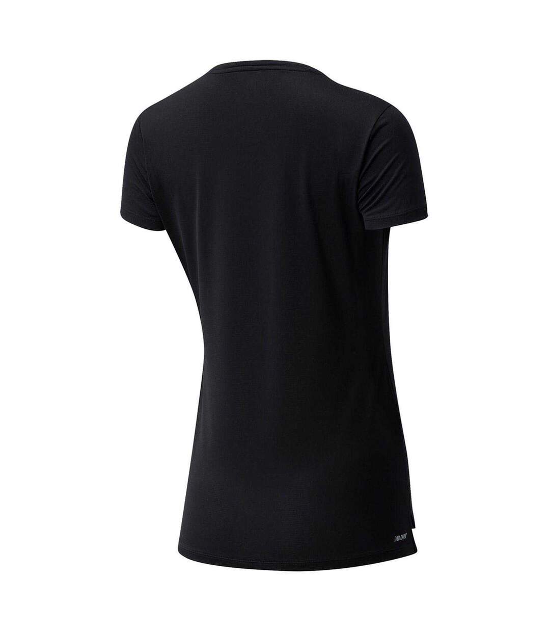 T-shirt Course À Pied Motif/style Uni Femme Noir New Balance-3