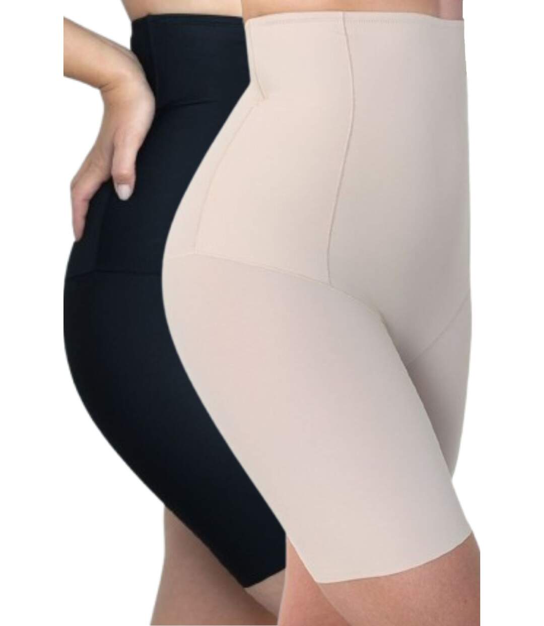 Short taille haute gainant lot de 2-1