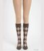 Mayflower CHO741 : Chaussettes mi-bas en angora marron pour une chaleur absolue-3