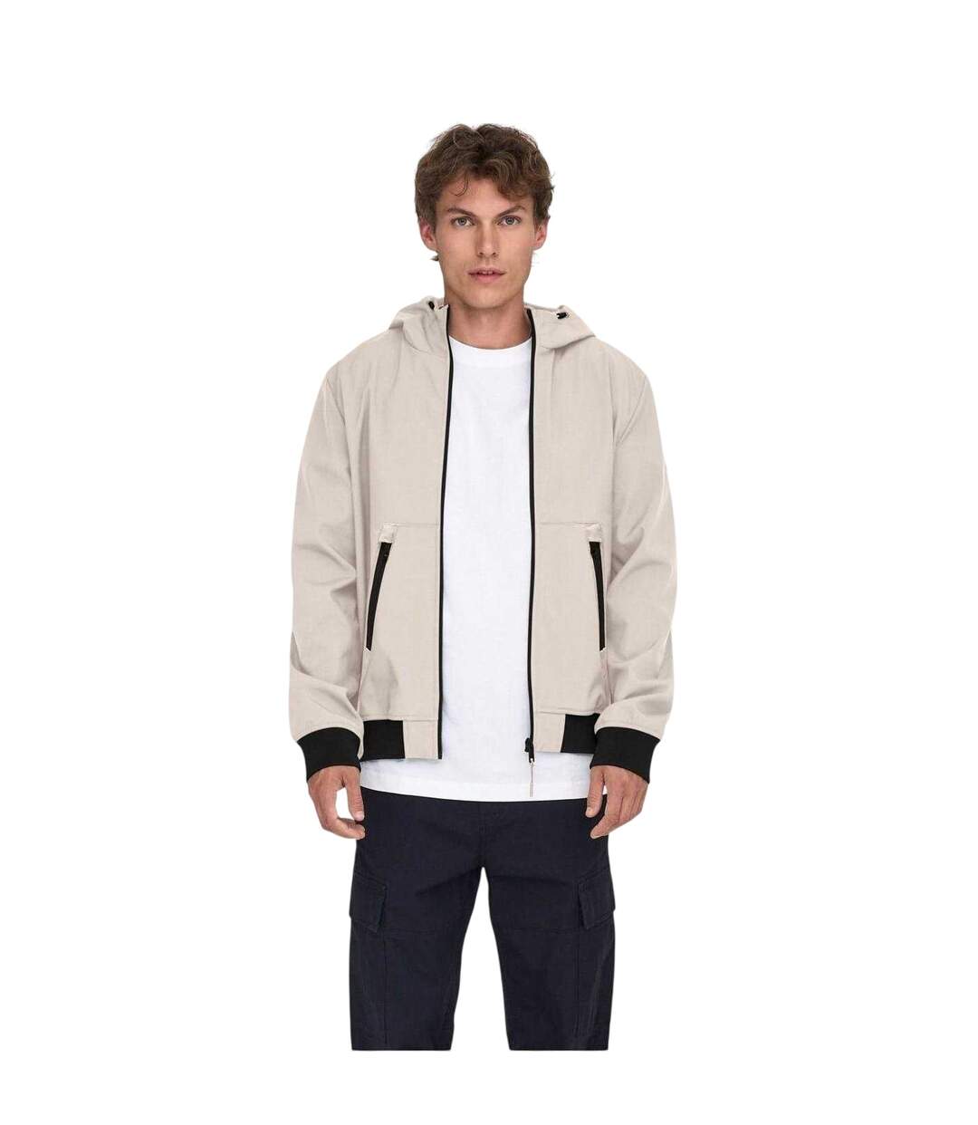 Veste Softshell Bowie Homme Argenté Only-4