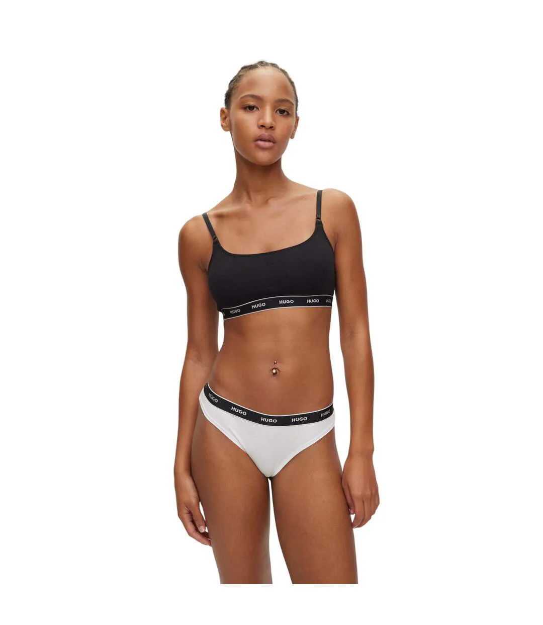 String Femme Blanc Hugo-1