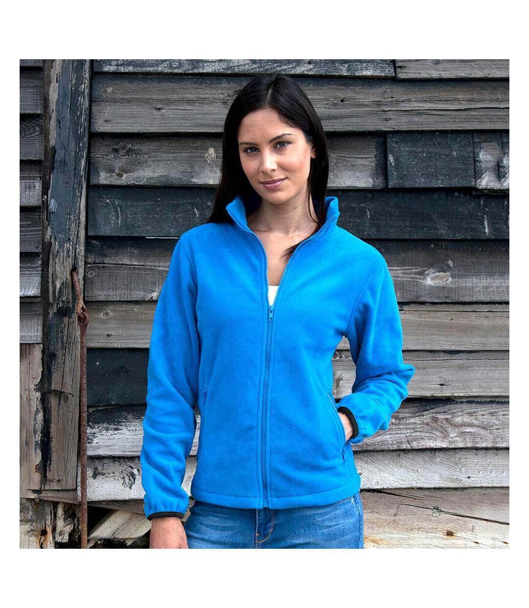 Result Womens/Ladies Core Fashion Fit Fleece Top (Electric Blue)