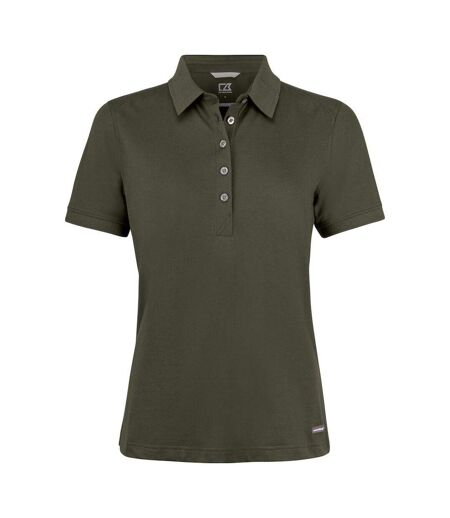 Womens/ladies advantage polo shirt ivy green Cutter & Buck