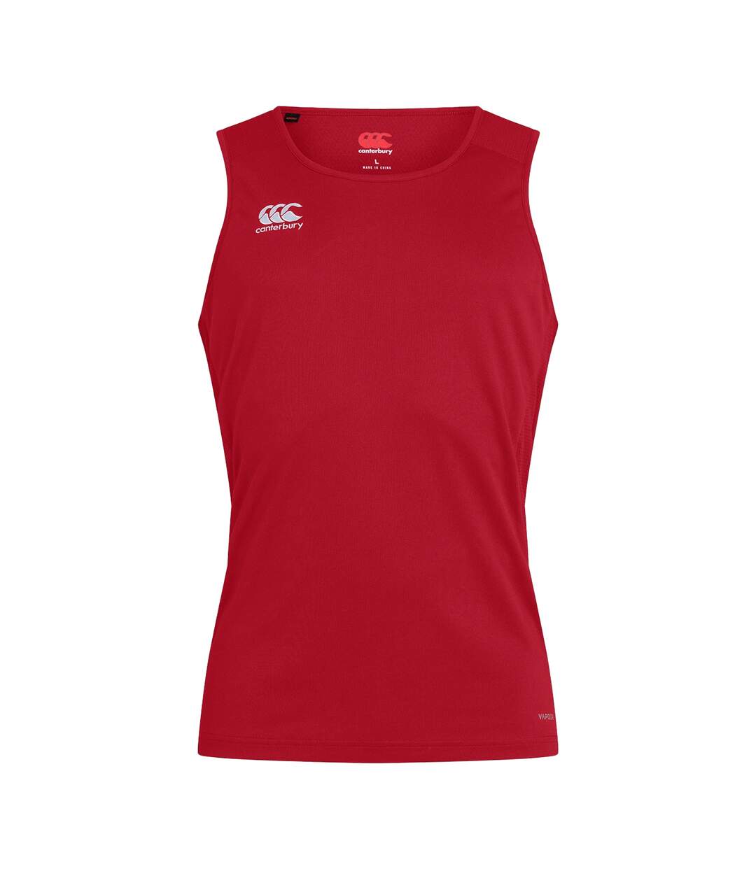Mens Club Dry Tank Top Flag Red Canterbury-2