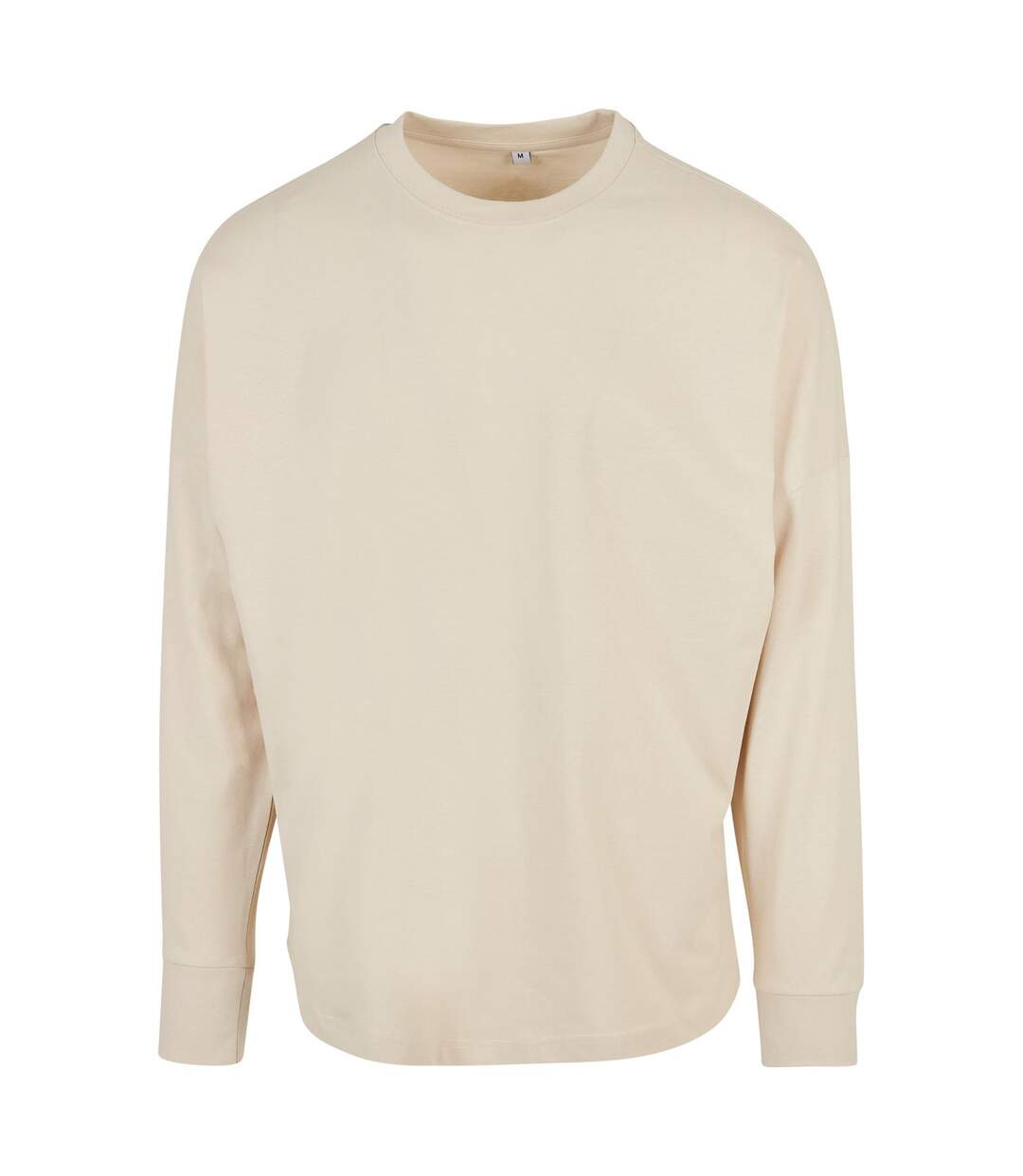 T-shirt Manches Longues Homme Beige Build Your Brand-1